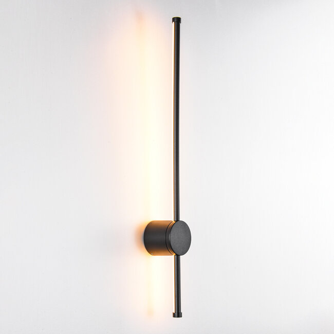 Czarne nowoczesne kinkiety 65 cm, 12W - Marny