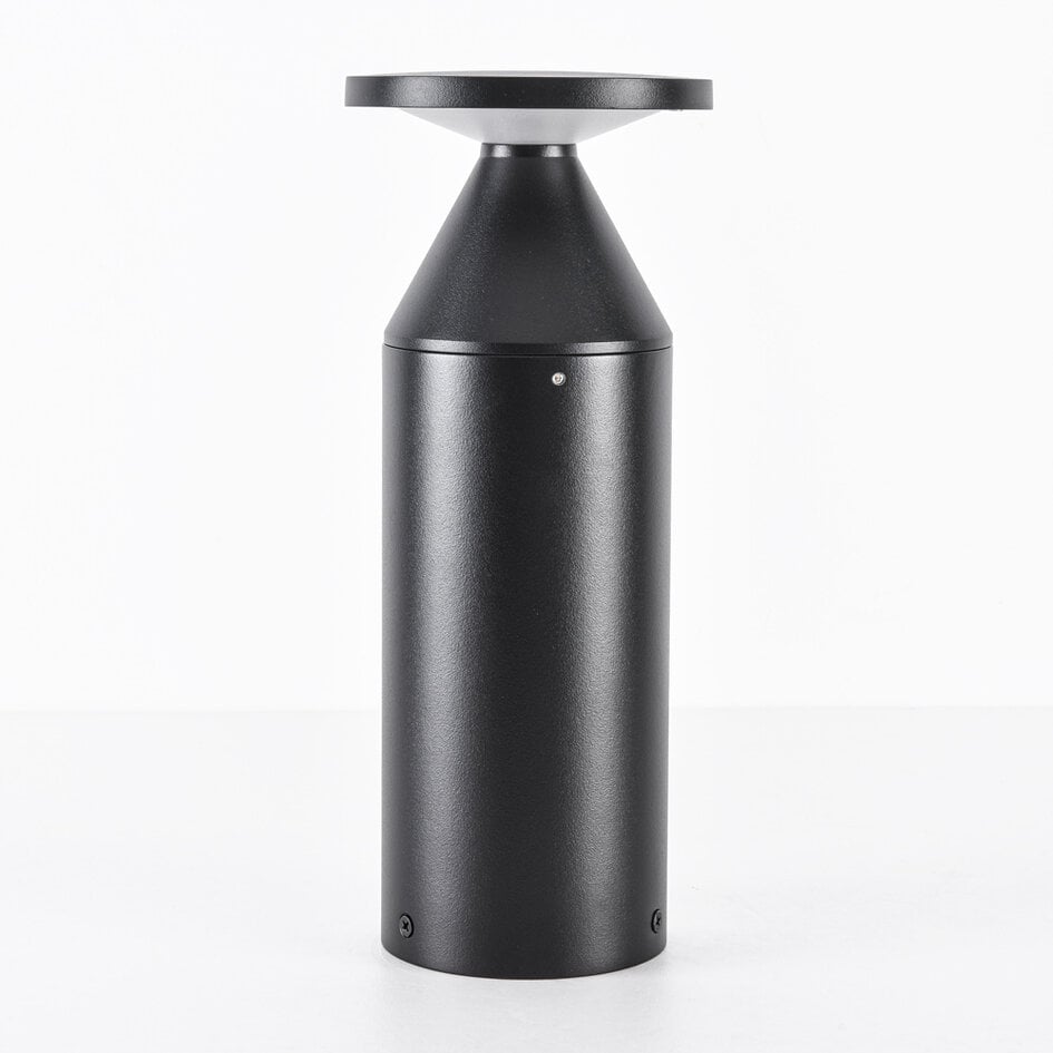 Czarna lampa stojąca do ogrodu – Ailo 30 cm