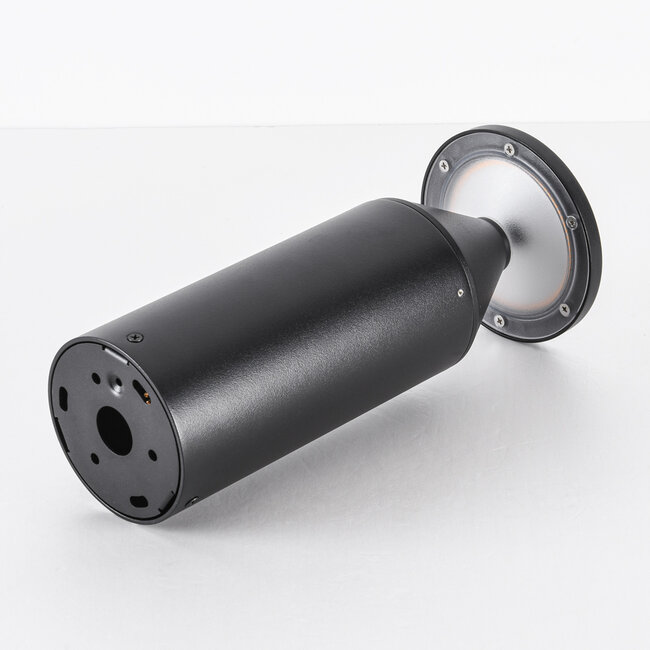 Czarna lampa stojąca do ogrodu – Ailo 30 cm