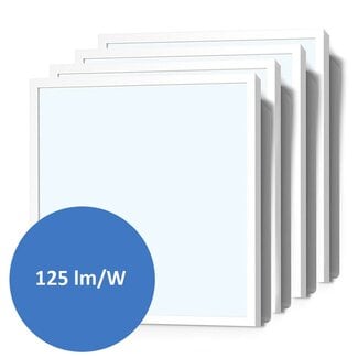 Zestaw 4 paneli LED, 60x60cm, UGR<22, 24W, 6500K z hakami do zawieszania