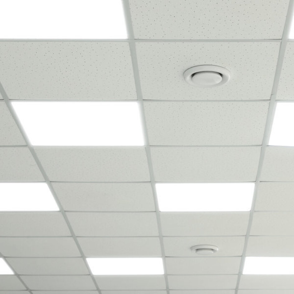 Zestaw 4 paneli LED, 60x60cm, UGR<22, 24W, 6500K z hakami do zawieszania