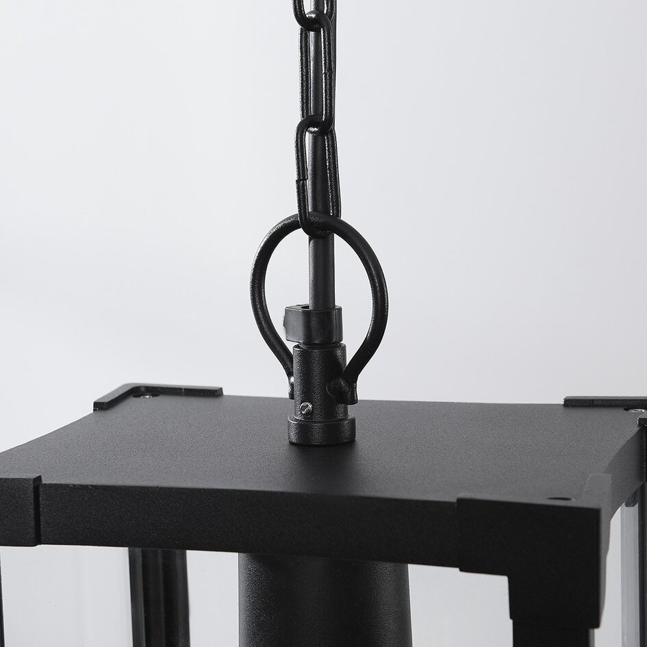 Industrialna zewnętrzna lampa wisząca Joya - czarna
