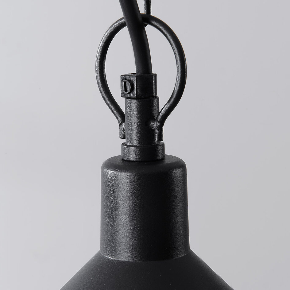 Zewnętrzna lampa wisząca Jette - czarna