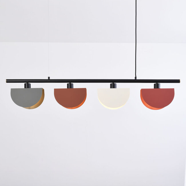 Designerska lampa wisząca, 4 światła - Colore