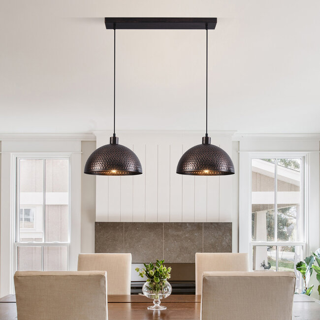 Industrialna lampa wisząca, 2 światła - Toshi