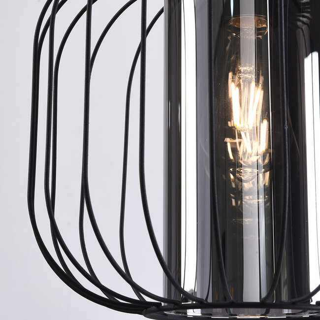 Design Lampa sufitowa ze szkłem dymionym - Dide