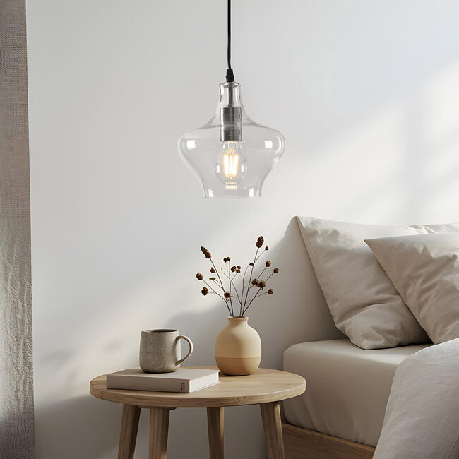 1-światło lampa wisząca Trinidad z przezroczystego szkła - wariant 3