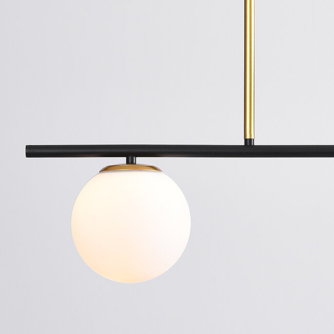 Design lampa wisząca Danny, 3 światła - Mlecznobiały