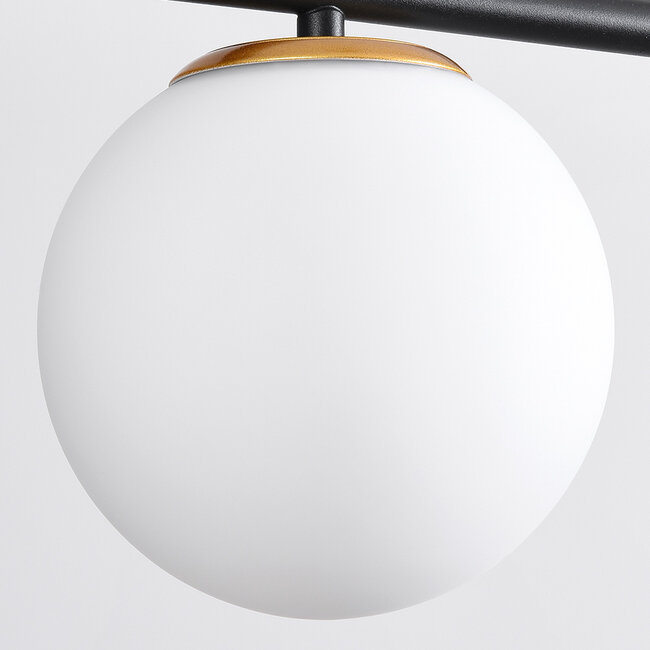 Design lampa wisząca Danny, 3 światła - Mlecznobiały