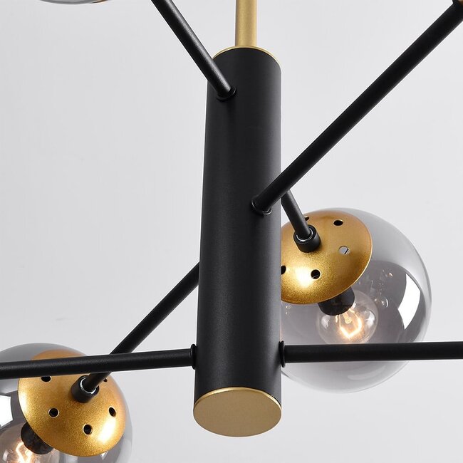 Lampa wisząca Damian 6 światła - przydymiony