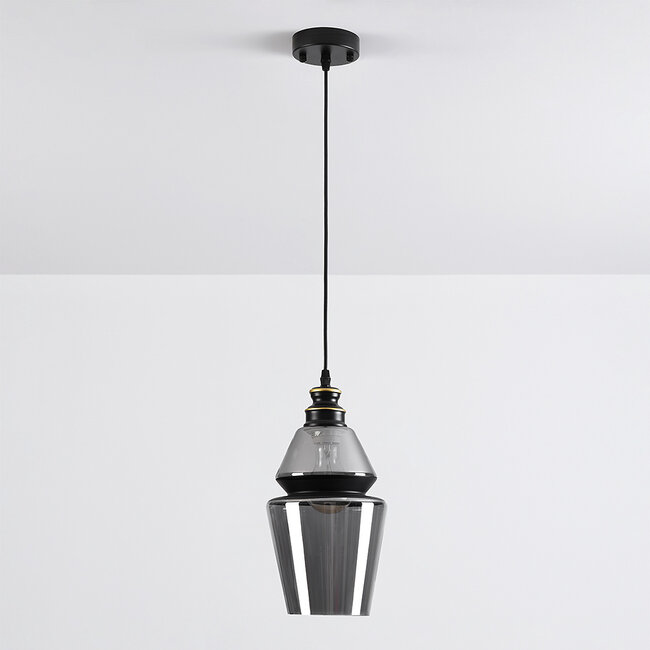 1-światło lampa wisząca Sofie - podłużne szkło