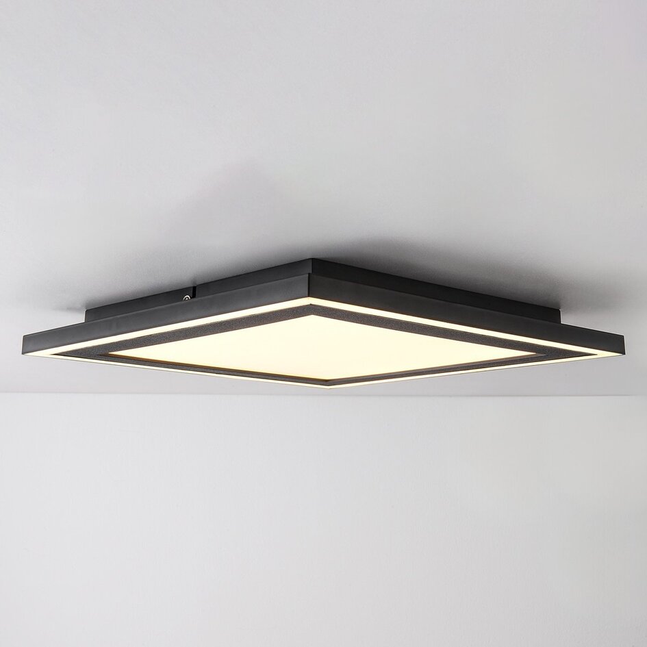 Lampa sufitowa Noella – kwadratowa, z dwoma punktami świetlnymi, z 3-stopniową regulacją jasności