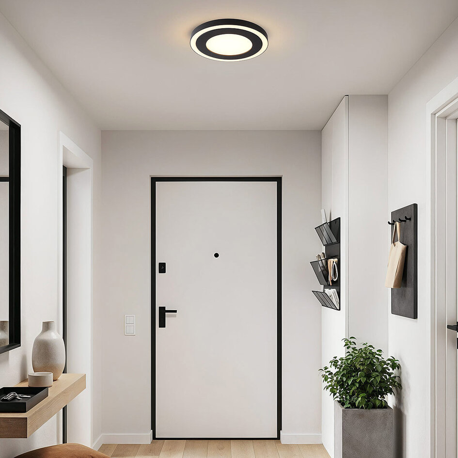 Okrągła lampa sufitowa z 3-stopniowo ściemnialnymi diodami LED - Macy