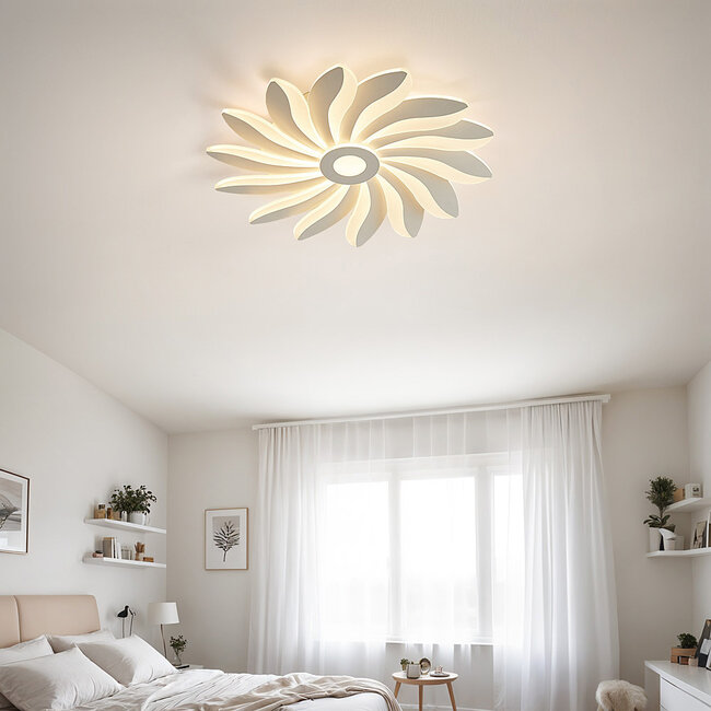 Lampa sufitowa z kwiatowym designem i regulowaną temperaturą barwową - Anchusa