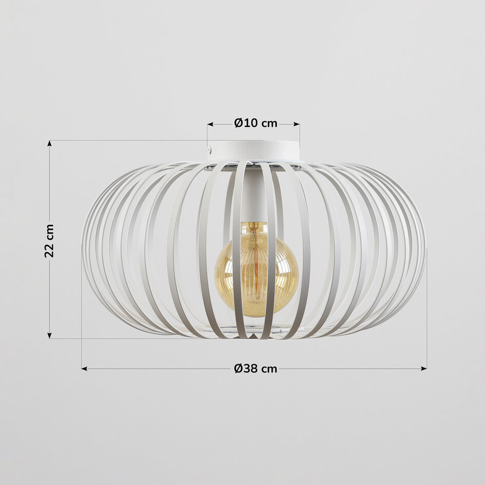 1 światło Lampa sufitowa Fiore - Białe
