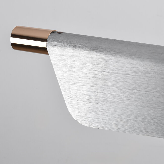 Designowa lampa wisząca Mitsu – 3-stopniowo ściemnialna – szczotkowane srebro