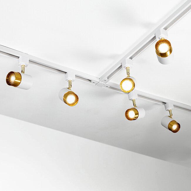 Nowoczesny 1-fazowy system szynowy 1,5 metra białe - Lexi