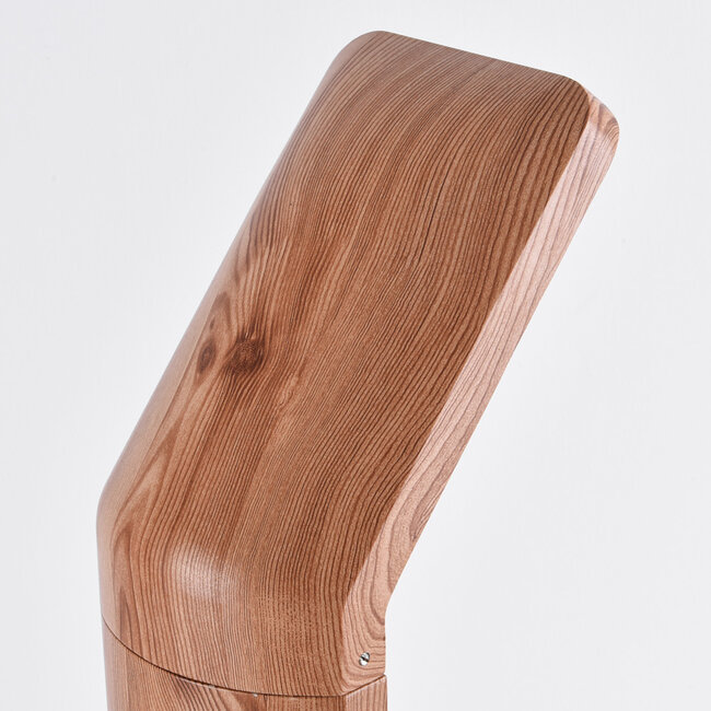 Lampa podłogowa z ciemną imitacją drewna, 50 cm - Francesco