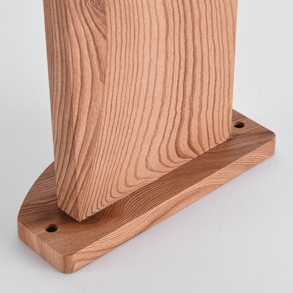 Lampa podłogowa z ciemną imitacją drewna, 50 cm - Francesco