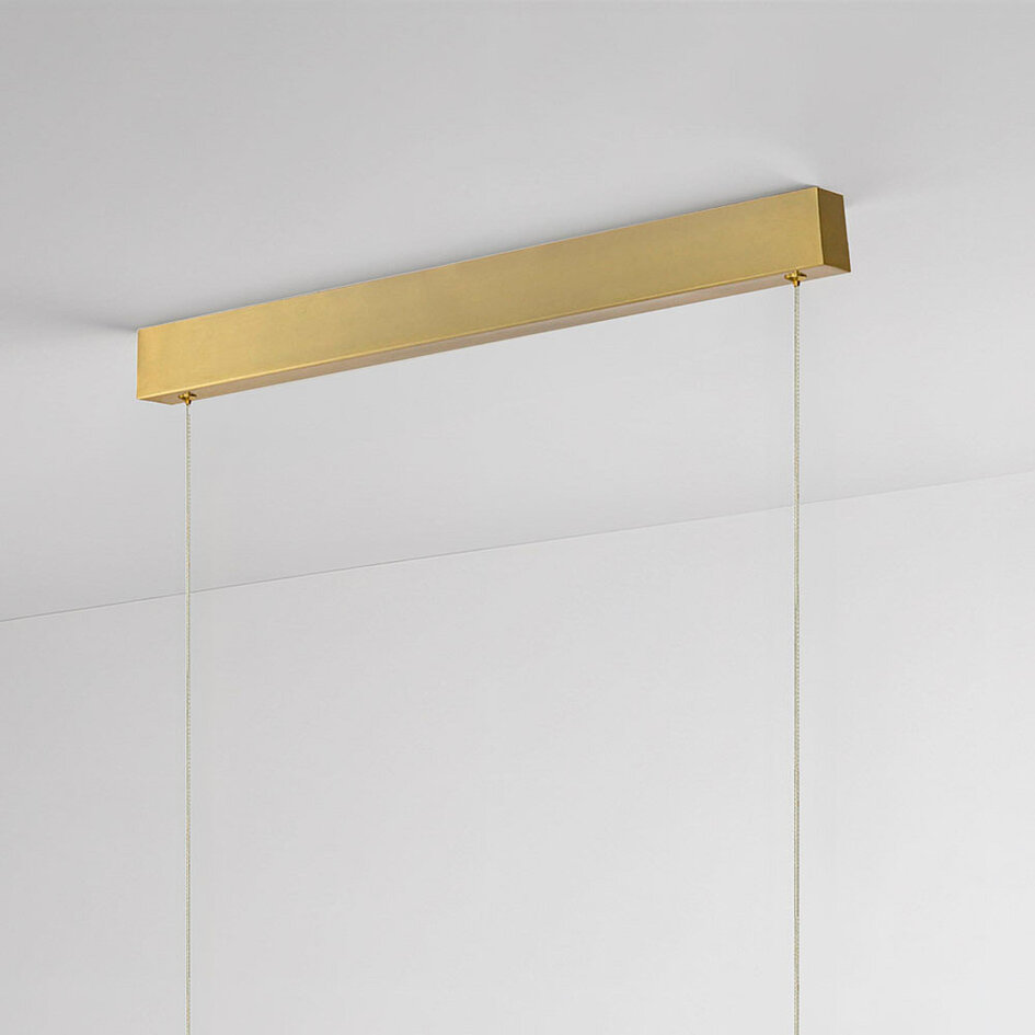 Minimalistyczna lampa wisząca Ami z 3-stopniowo ściemnialnym LED - złota