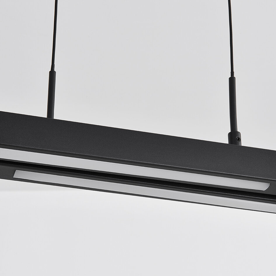 Designowa lampa wisząca Leia czarna z 3-stopniową regulacją jasności