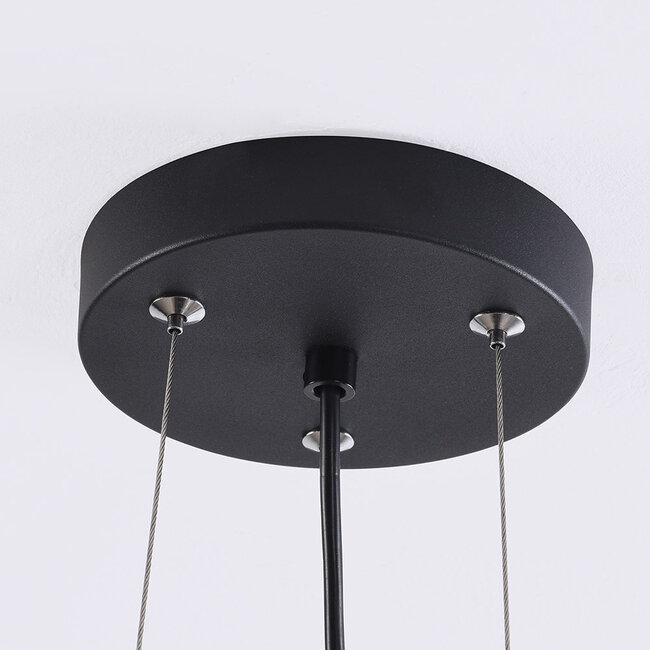 Industrialna lampa wisząca czarna, 3 światła - Cerise