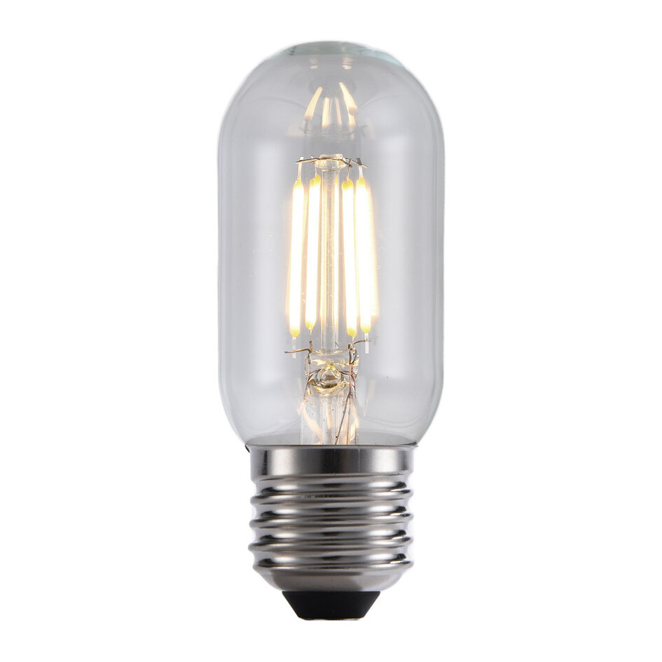 Podłużna żarówka LED z żarnikiem 4W, 2700K, przezroczyste szkło - ściemnialne