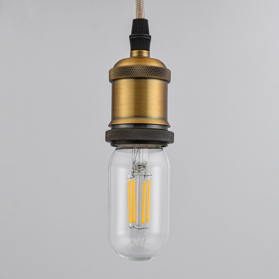 Podłużna żarówka LED z żarnikiem 4W, 2700K, przezroczyste szkło - ściemnialne