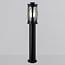 Zewnętrzna lampa podłogowa Lucia ze stali nierdzewnej, czarna, rustykalna - 60 cm