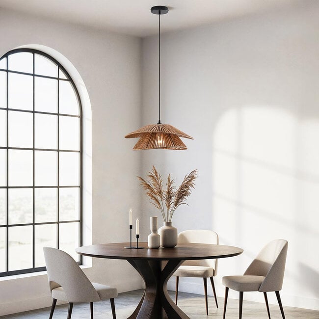 Lampa wisząca z ręcznie plecionej liny - Osaka