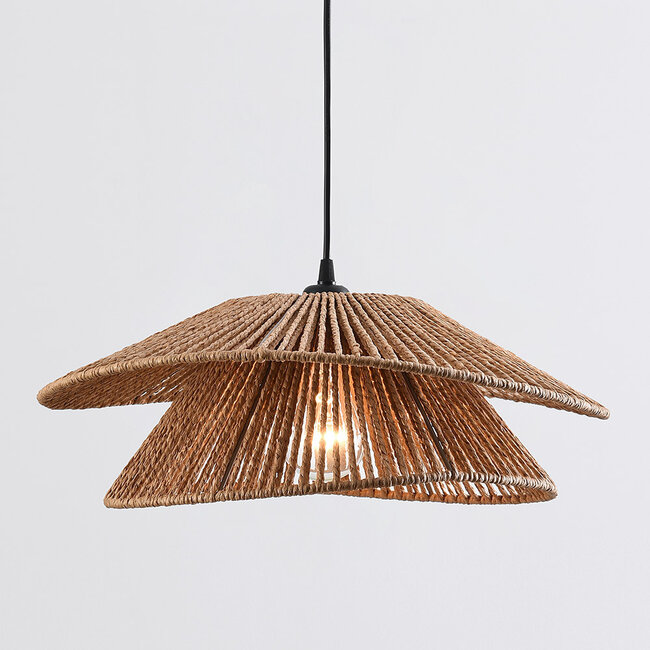 Lampa wisząca z ręcznie plecionej liny - Osaka