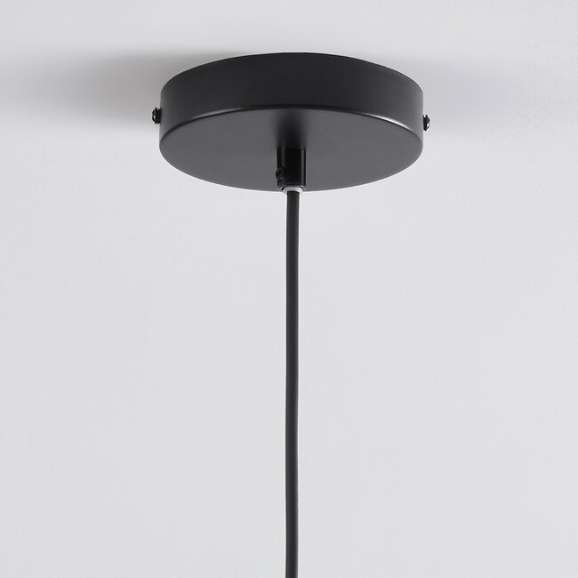 Brązowa lampa wisząca z ręcznie plecionego sznura - Osaka