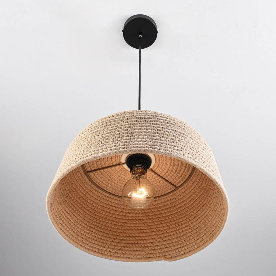 Lampa wisząca bawełniana - Fukuoka
