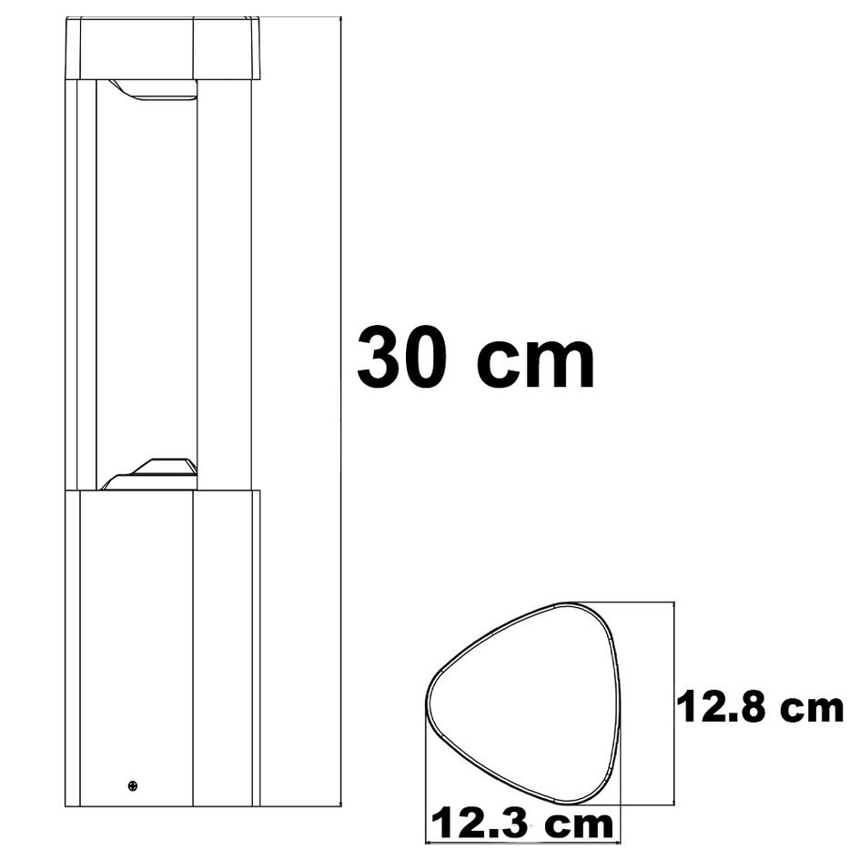Lampa podłogowa zewnętrzna Jacob - 30 cm