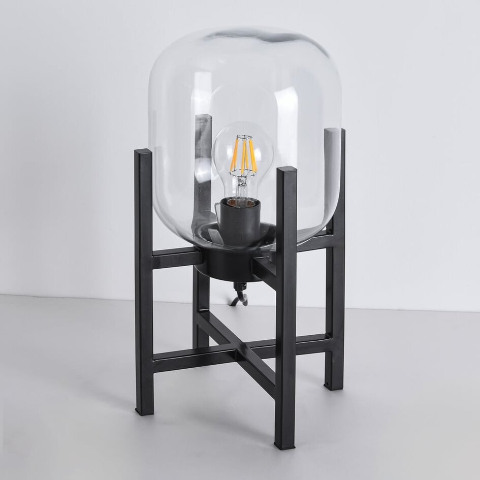 Lampa stołowa Duuk z przezroczystym szkłem