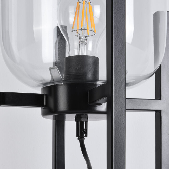 Lampa stołowa Duuk z przezroczystym szkłem