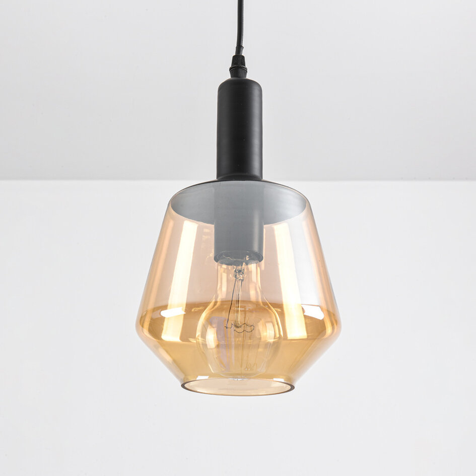 1 światło lampa wisząca Mala - szkło kuliste