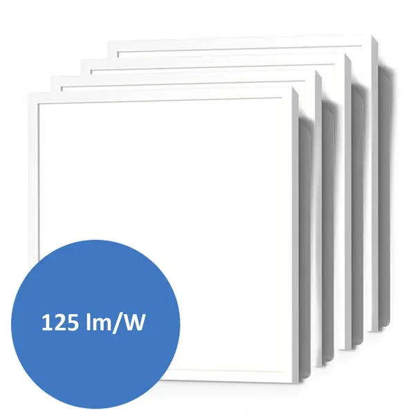 Zestaw 4 paneli LED, 60x60cm, 24W, 4000K - 125lm/W