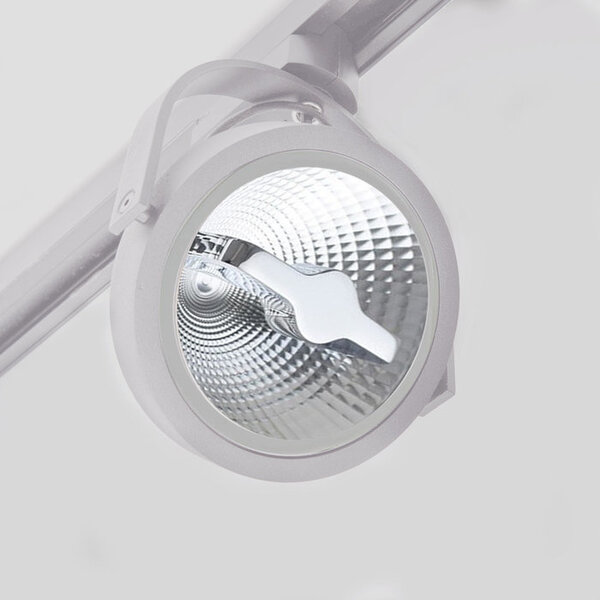 Nowoczesny 1-fazowy system szynowy 3 metry z białymi reflektorami Skaly - lampa sufitowa