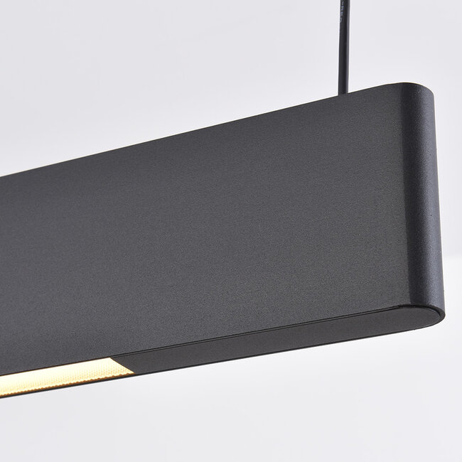 Minimalistyczna lampa wisząca z regulowanym natężeniem światła, Abby - czarna