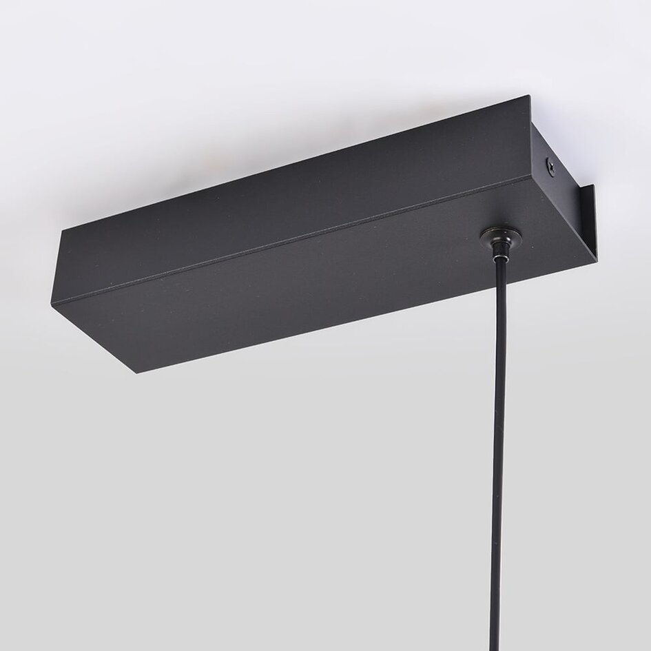 Minimalistyczna lampa wisząca z regulowanym natężeniem światła, Abby - czarna