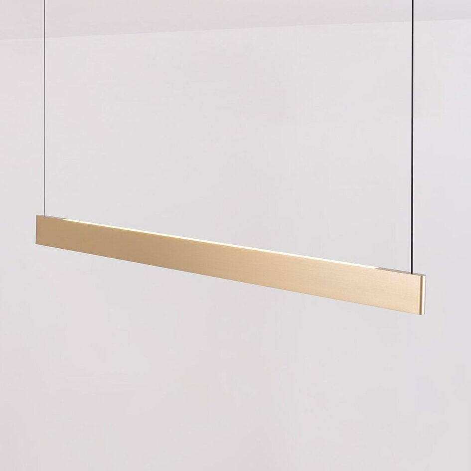 Minimalistyczna lampa wisząca Abby z regulowanym natężeniem światła - złota