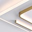 Lampa sufitowa Rune – kwadratowa, designerska, dwupunktowa, ze ściemnialnymi LED