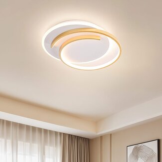 Design lampa sufitowa 2 światła Reza ze ściemnialnymi diodami LED - okrągła