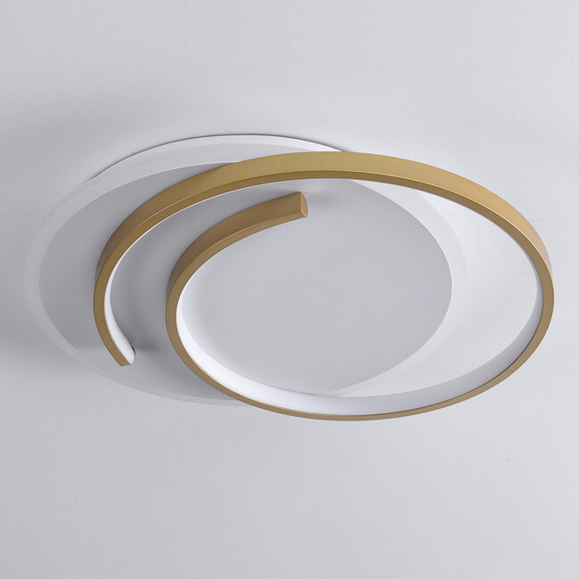 Design lampa sufitowa 2 światła Reza ze ściemnialnymi diodami LED - okrągła