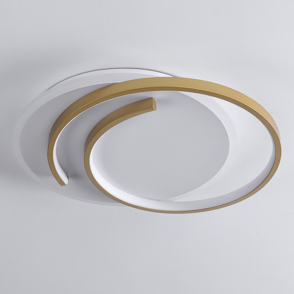Design lampa sufitowa 2 światła Reza ze ściemnialnymi diodami LED - okrągła