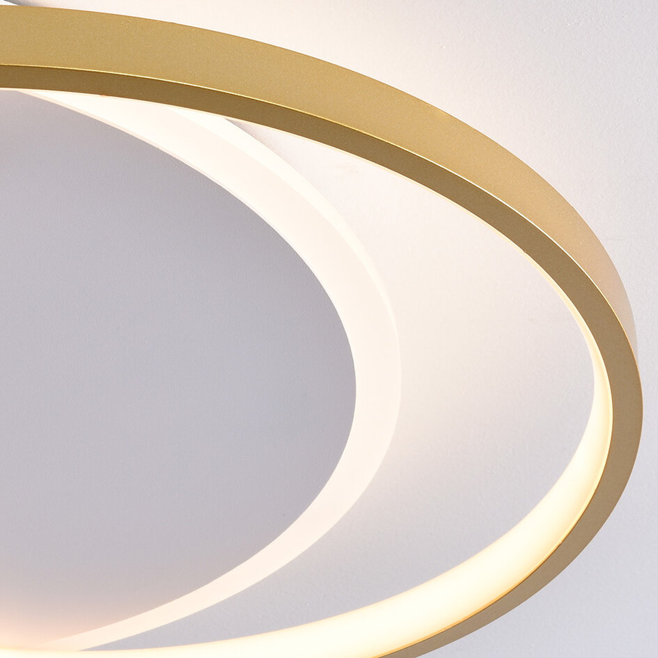 Design lampa sufitowa 2 światła Reza ze ściemnialnymi diodami LED - okrągła