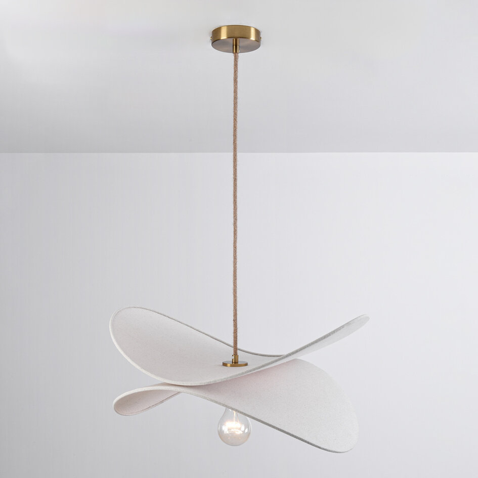 Nowoczesna lampa wisząca biała, 1 światło - Linha