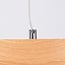 Inteligentna minimalistyczna lampa wisząca Ami z Wi-Fi i wbudowanymi diodami LED - imitacja drewna