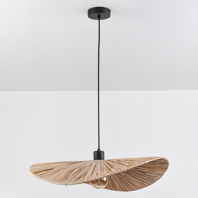 Lampa wisząca z papieru rafia Ø58 cm - Bahan